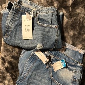 2 pair NWT sz 16 jean shorts